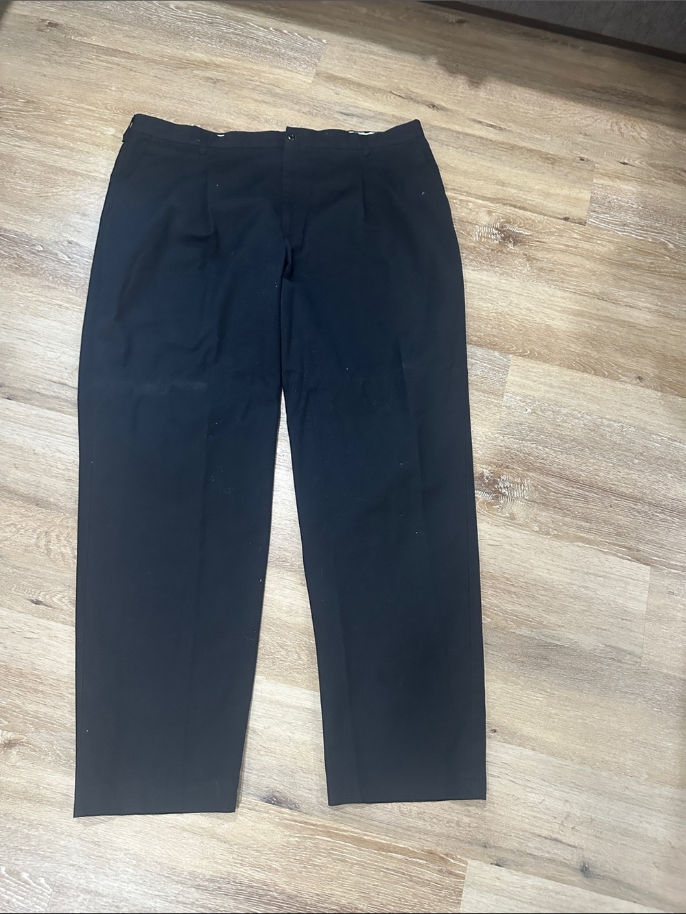 Men's Black Dress Pants - Tailored Straight Leg